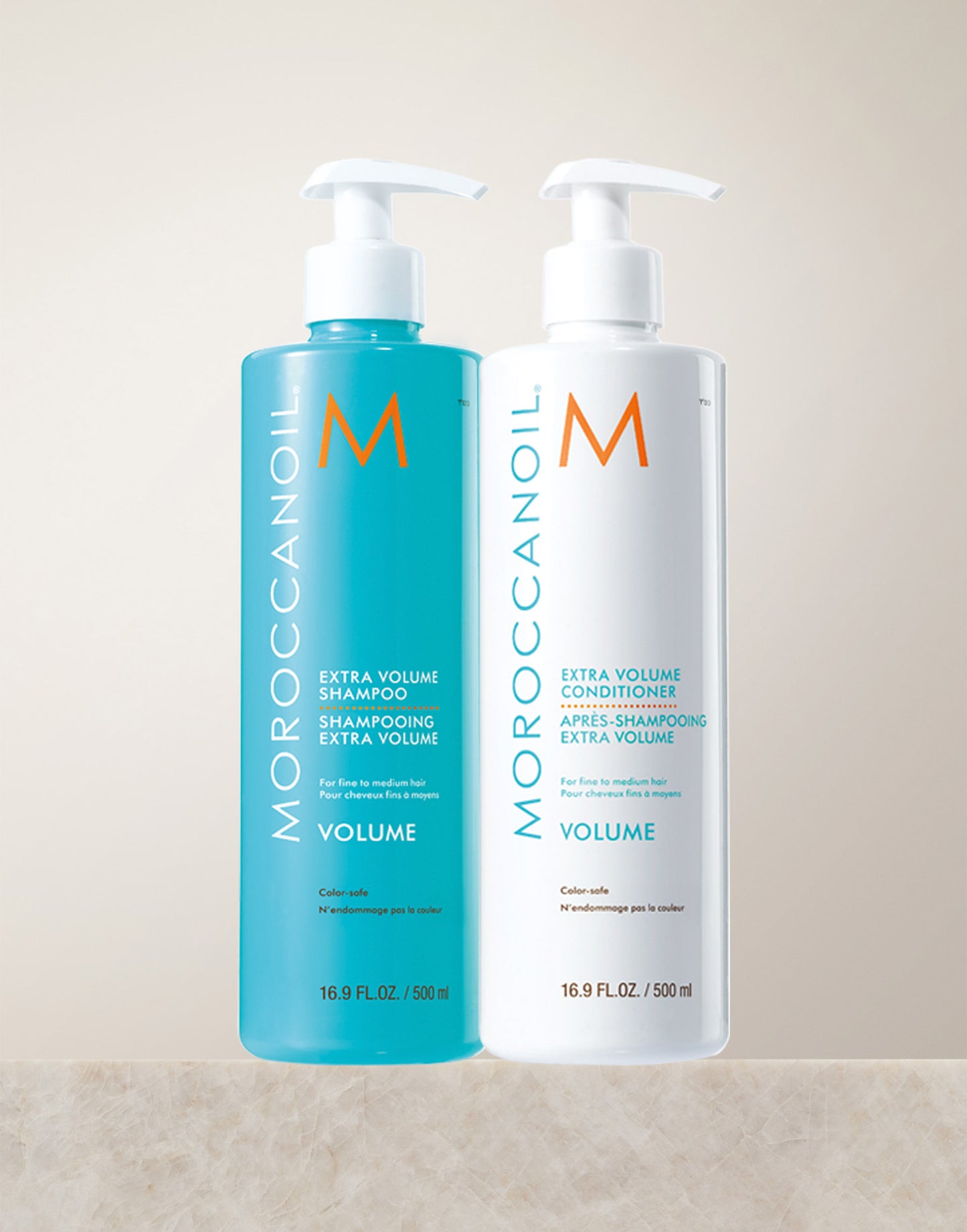 Conjunto de medio litro de Acondicionador y Champú Extra Volumen (2x500ml) (Con un valor de €102.20)
