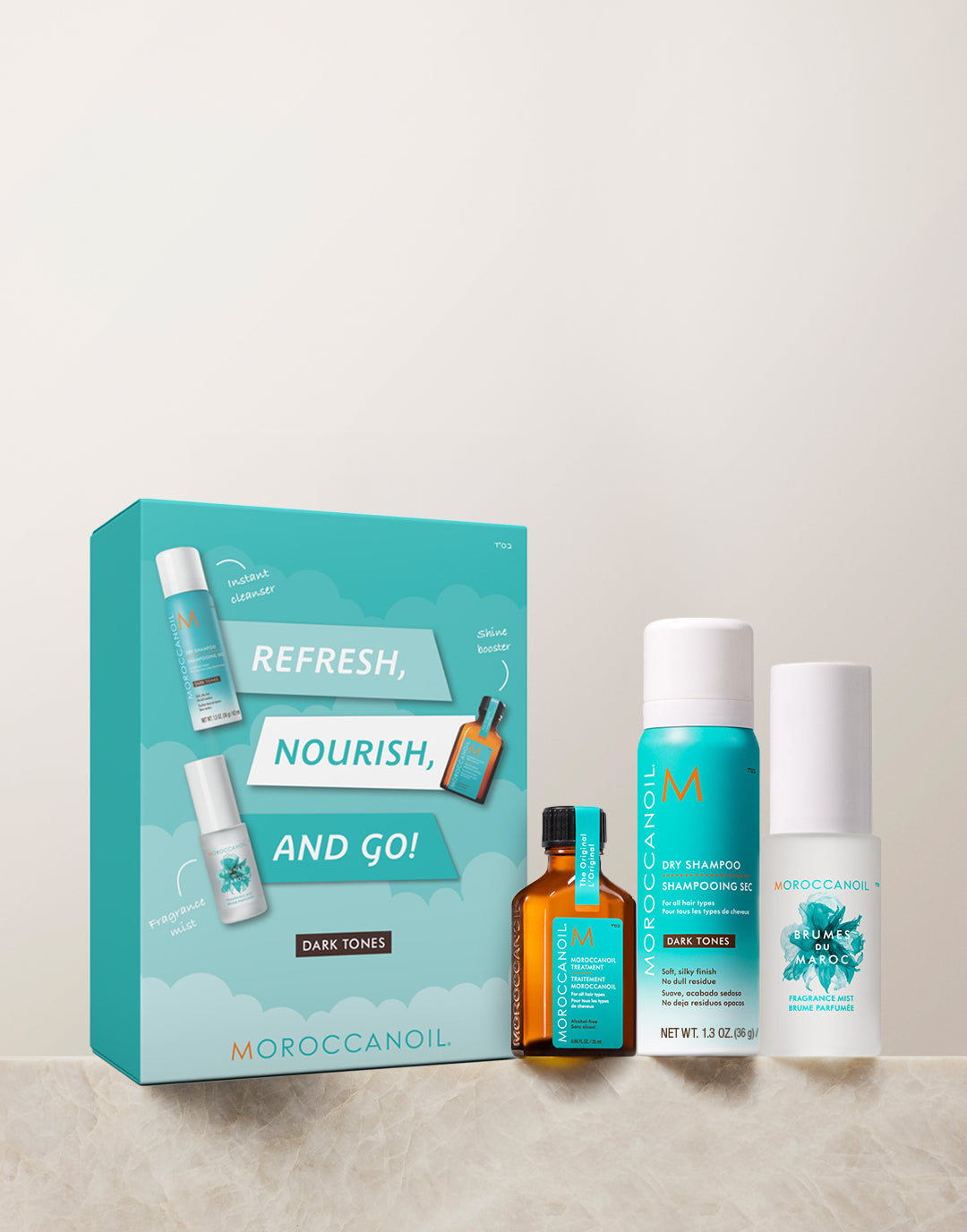 Refrescar, nutrir, ¡y listo! - Cabello Oscuro