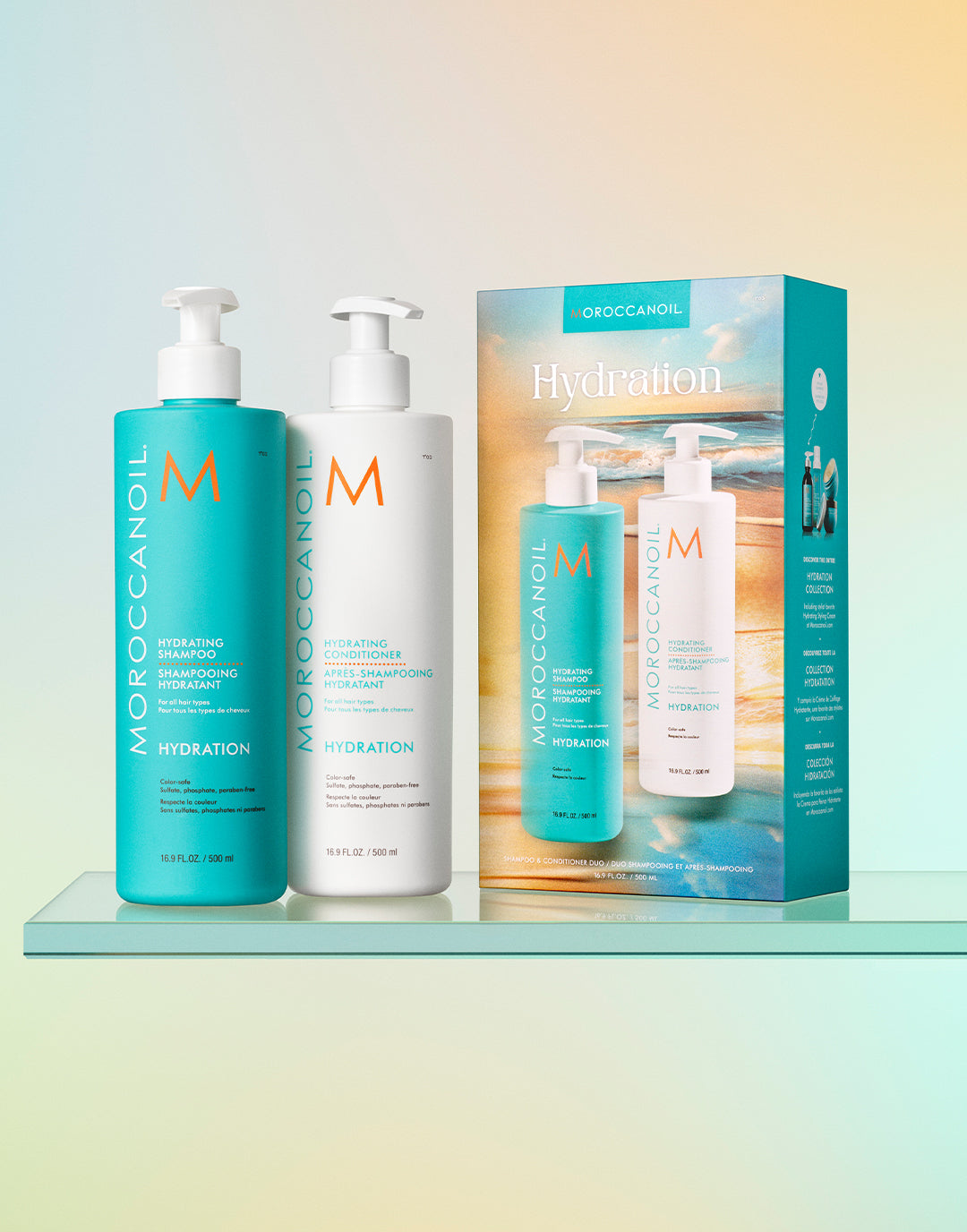 Conjunto de medio litro de Acondicionador y Champú Hidratante (2x 500ml) 