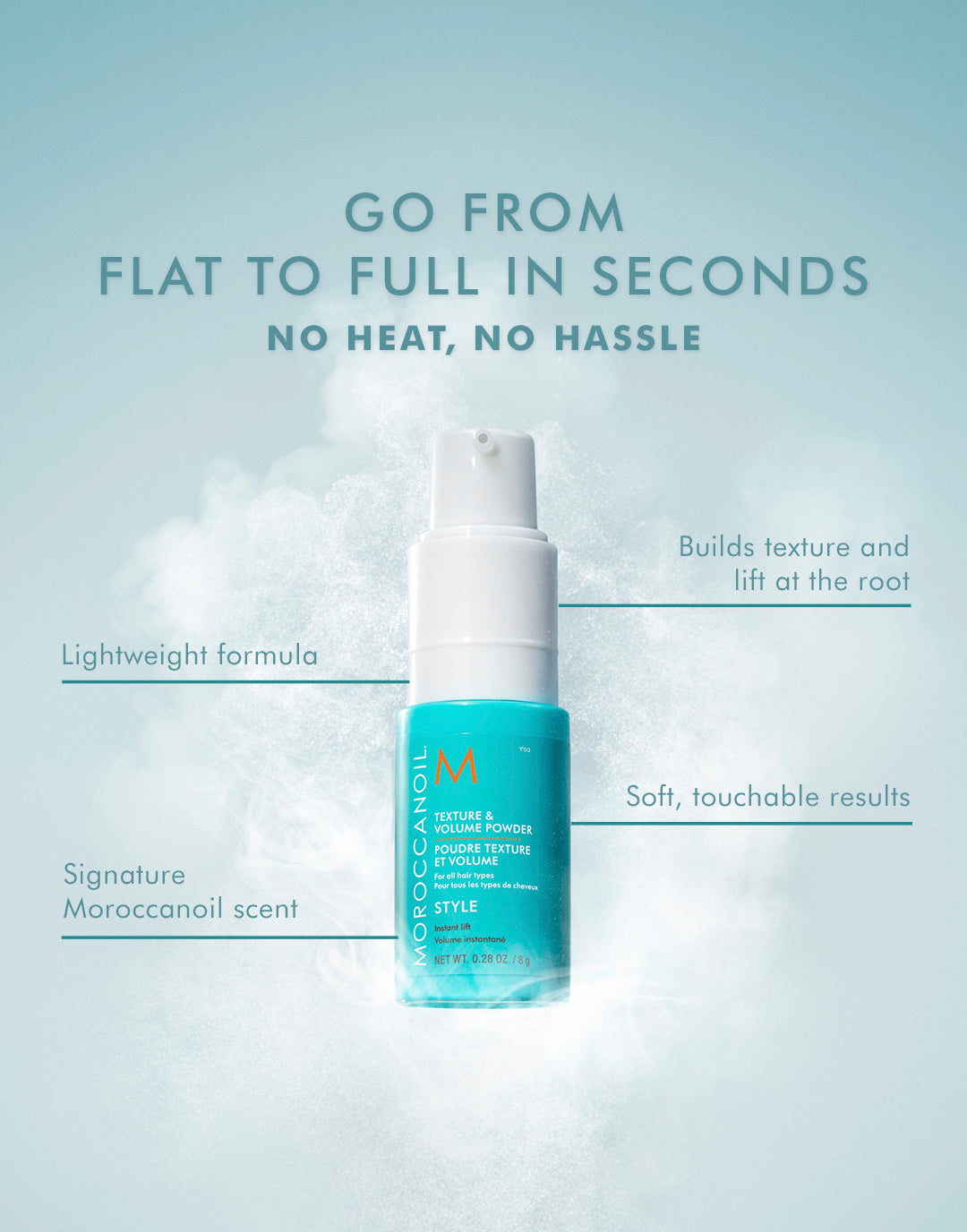 Polvo capilar de textura y volumen