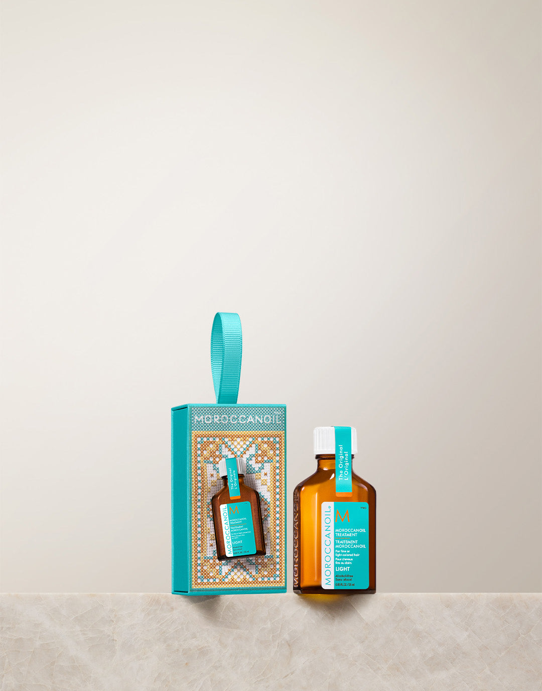 Adorno festivo de aceite capilar del tratamiento Moroccanoil Light