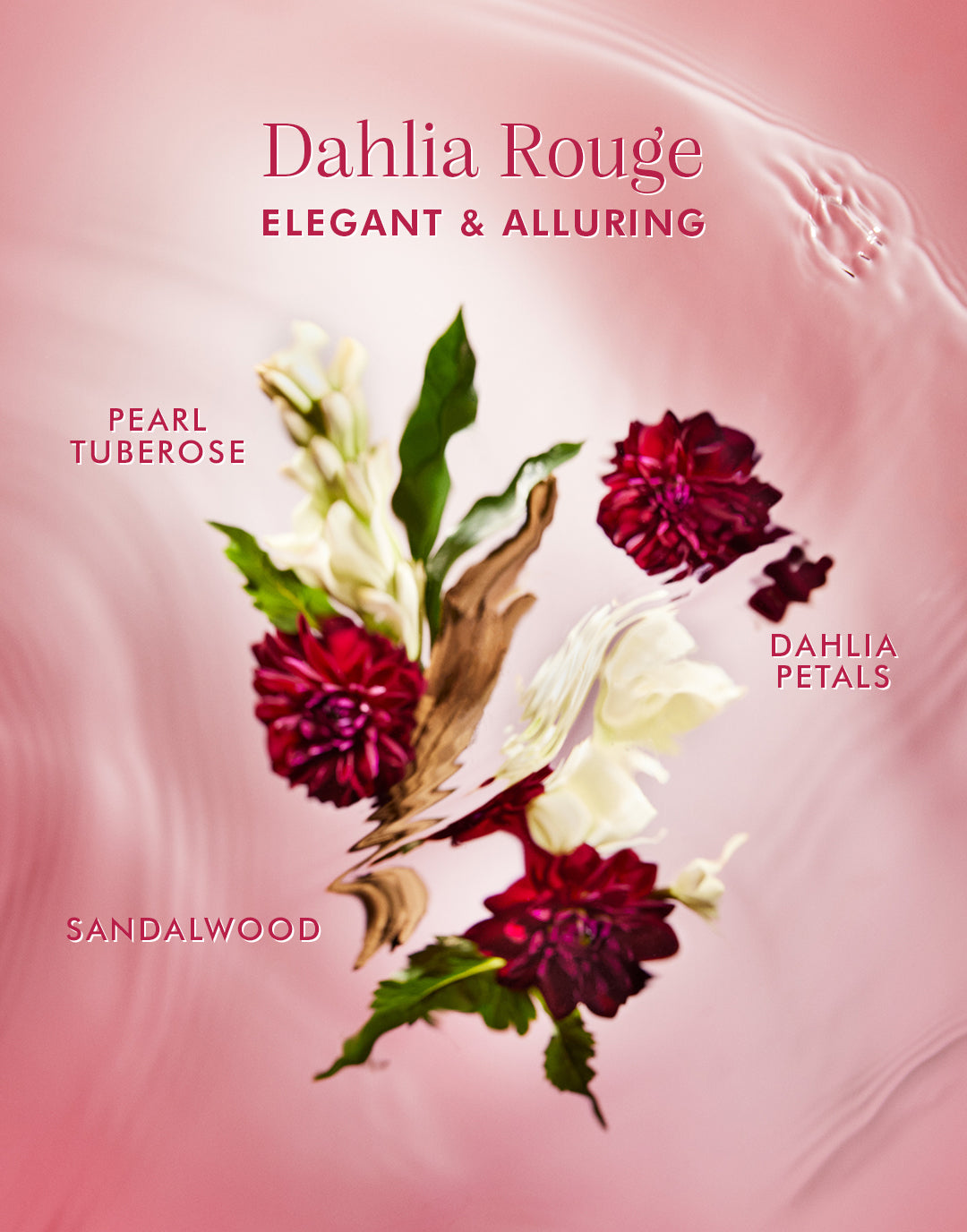 Bruma perfumada para el cabello y el cuerpo Dahlia Rouge