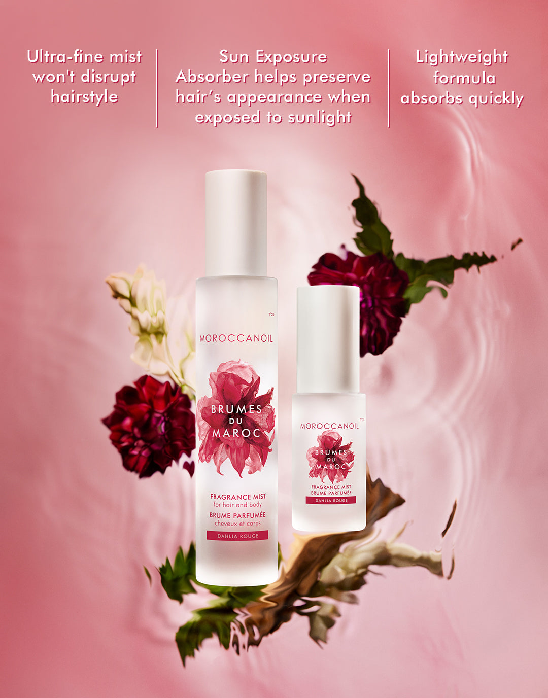 Bruma perfumada para el cabello y el cuerpo Dahlia Rouge