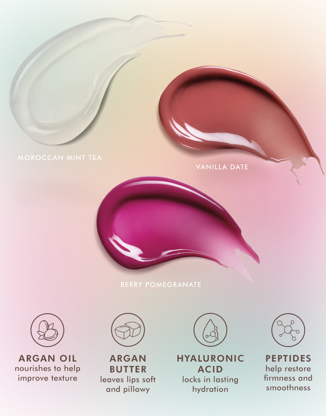 Trío de bálsamos labiales Moroccanoil