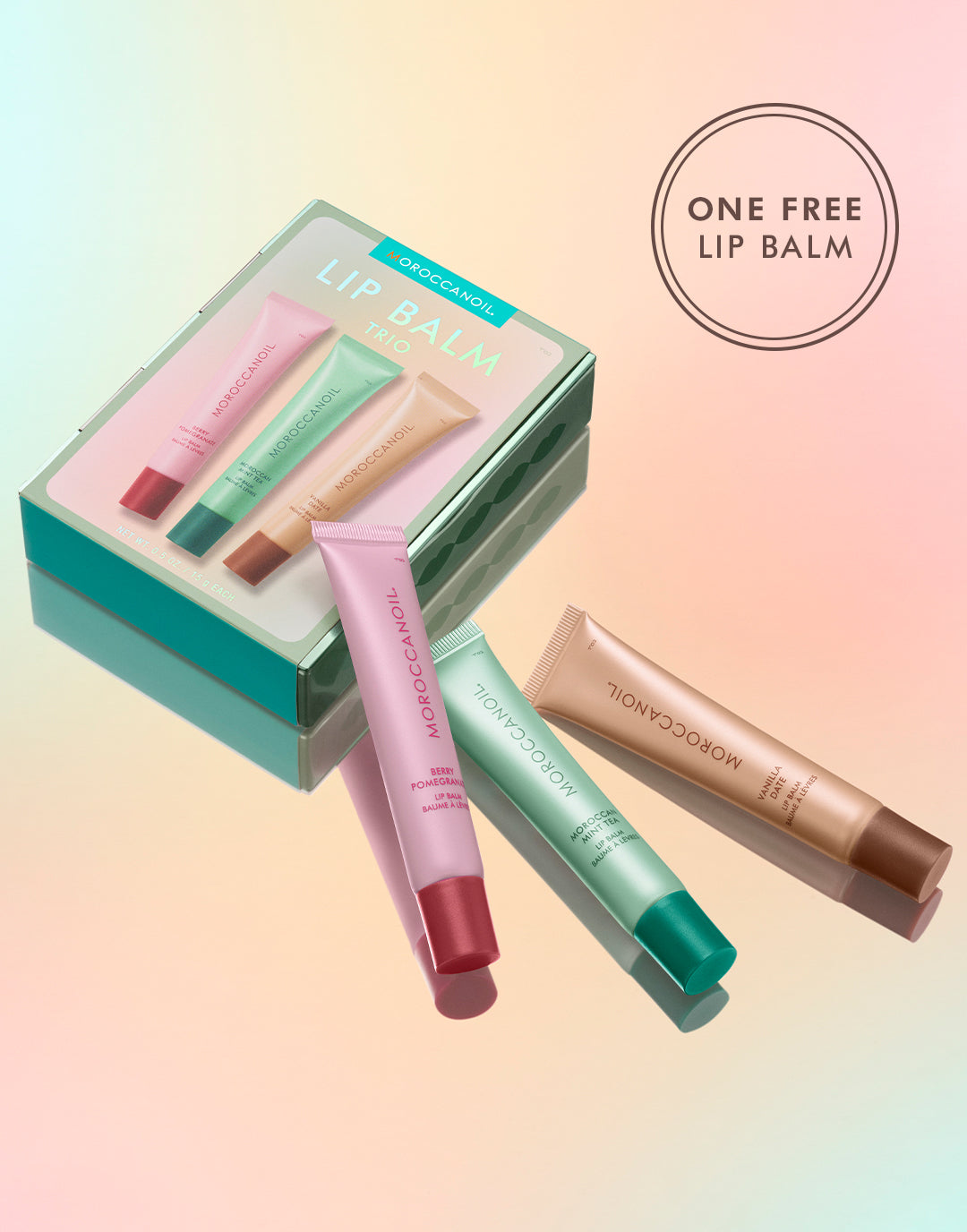 Trío de bálsamos labiales Moroccanoil