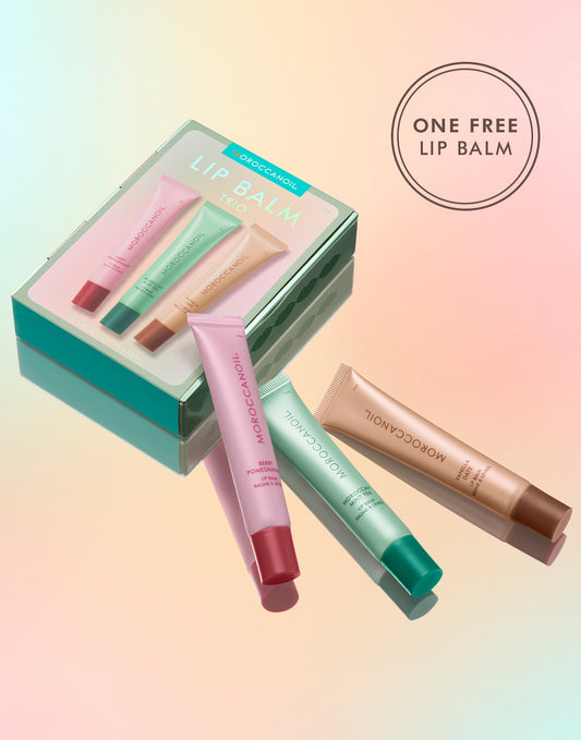 Trío de bálsamos labiales Moroccanoil