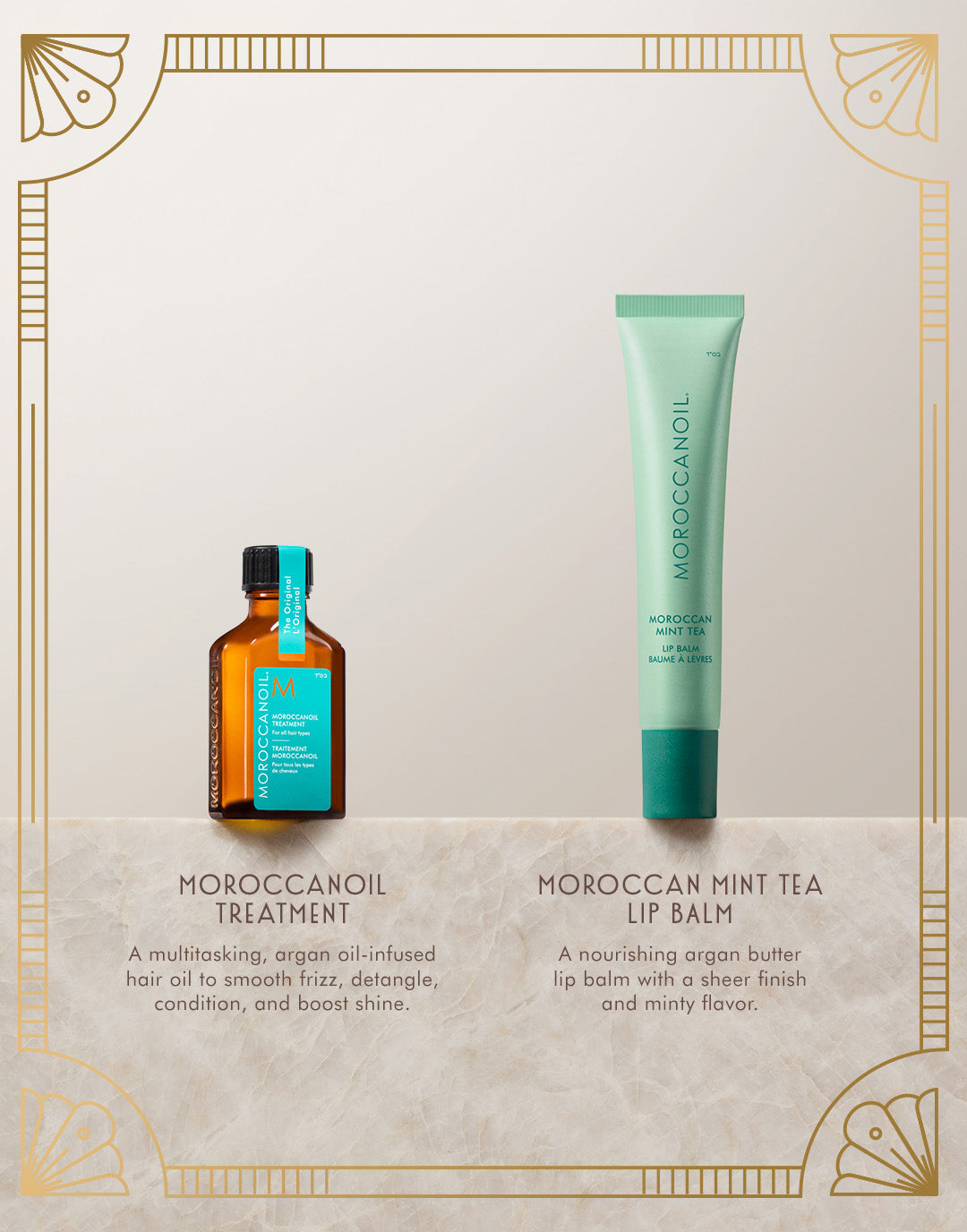 The Shine Suite: Set de Regalo Moroccan Mint Tea Bálsamo labial